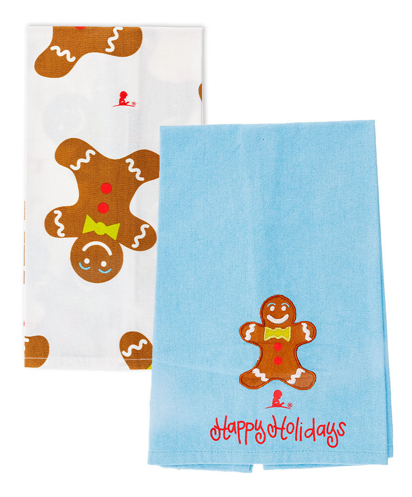 St. Jude Joyful Gingerbread Kitchen Towel Set by Coton Colors